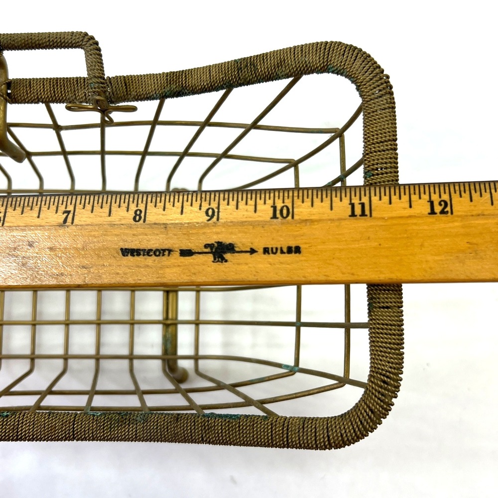 Gold Metal Bathtub-Shaped Basket Bathroom Caddy Soap Towel Toiletry Decor Holder - Picture 5 of 11